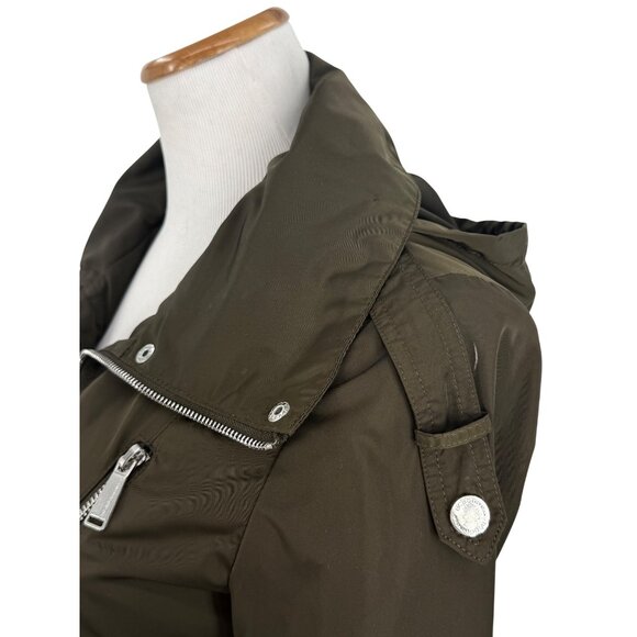 BCBGeneration Utility Military Anorak Parka Jacket Olive Green Gorpcore Armycore - Picture 9 of 16